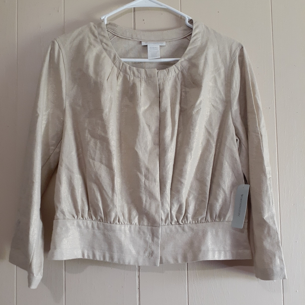 Worthington gold long sleeve bouse button down MD